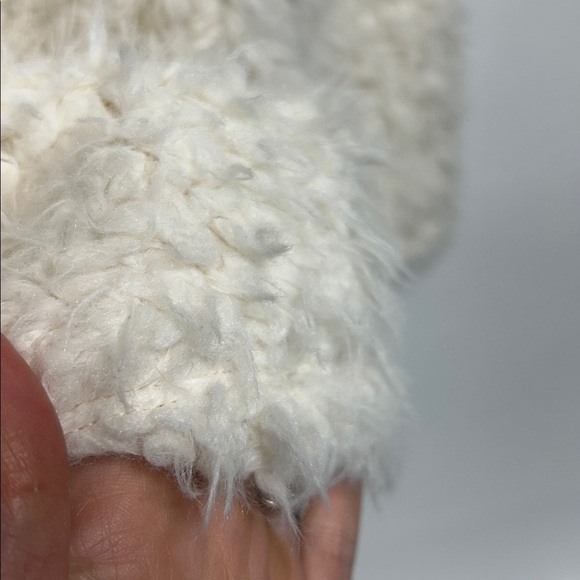 Anthropologie Cream Textured Top size medium fluffy towel, Sherpa sweater medium - Picture 7 of 8